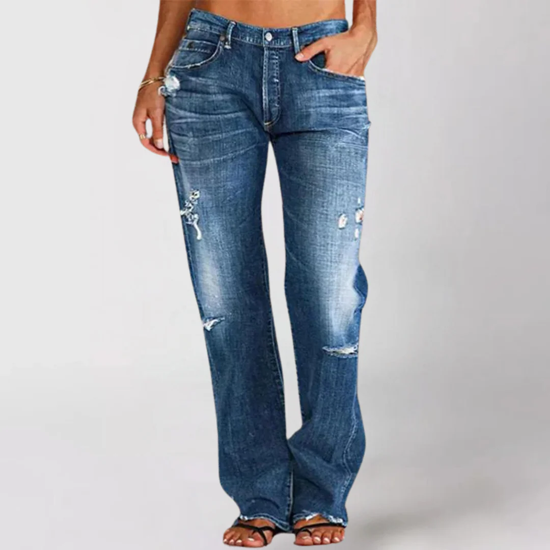 Heidi-Mode | Denim-Jeans mit Weitem Bein