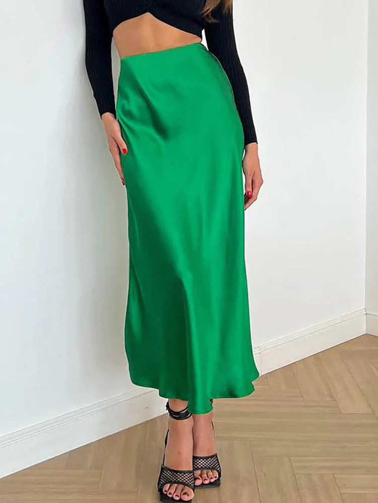 Heidi-Mode | Der Elegante Midirock Aus Satin - Image 6