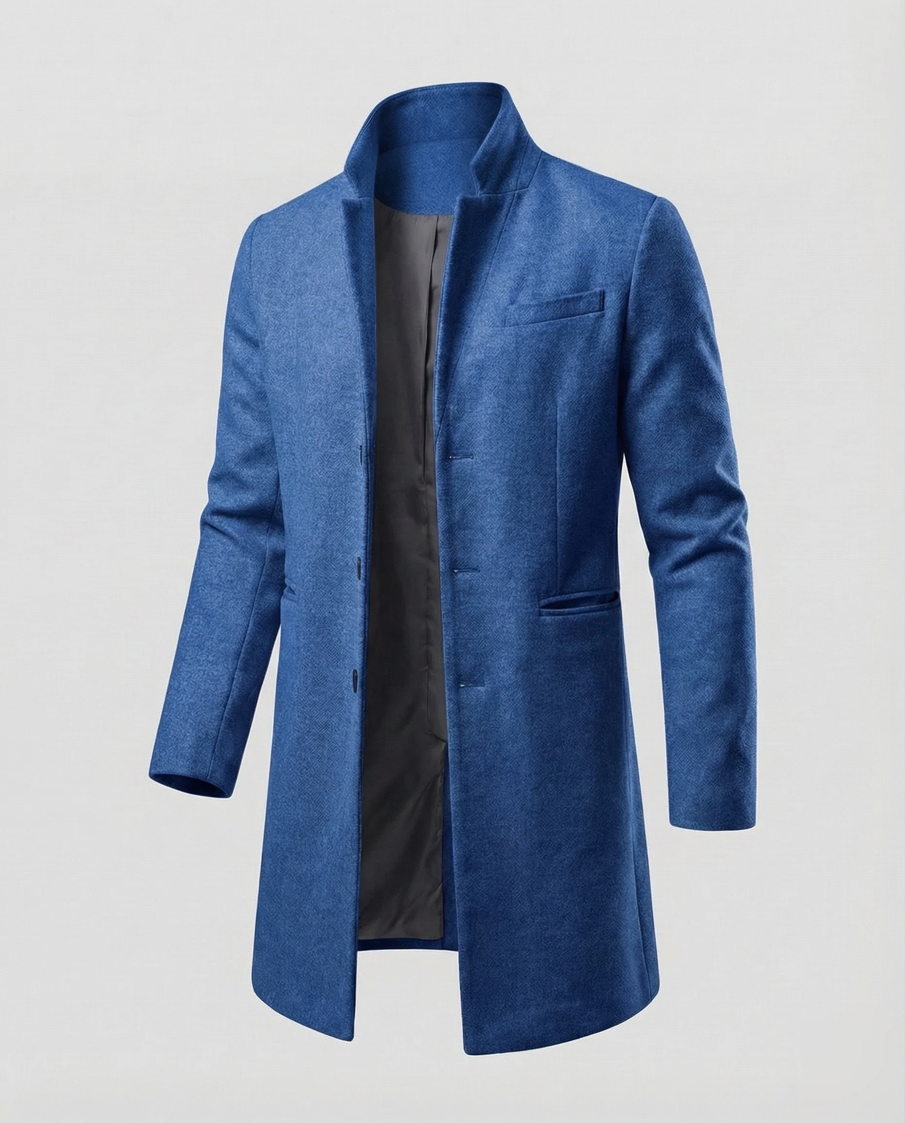 Herren Mid-Length Mantel mit Schmaler Silhouette & Stehkragen | Heidi-Mode - Image 8