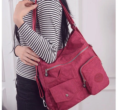 Heidi-Mode | Designer Handtasche Aus Wasserfestem Bylon Stoff mit Großem Fassungsvermögen - Image 7