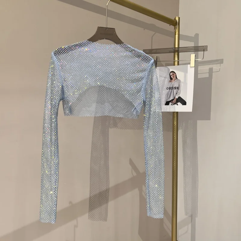 Heidi-Mode | Diamant Langarm Netzoberteil - Image 10