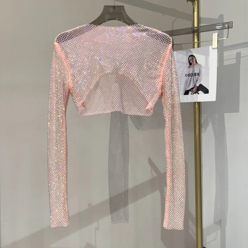 Heidi-Mode | Diamant Langarm Netzoberteil - Image 11