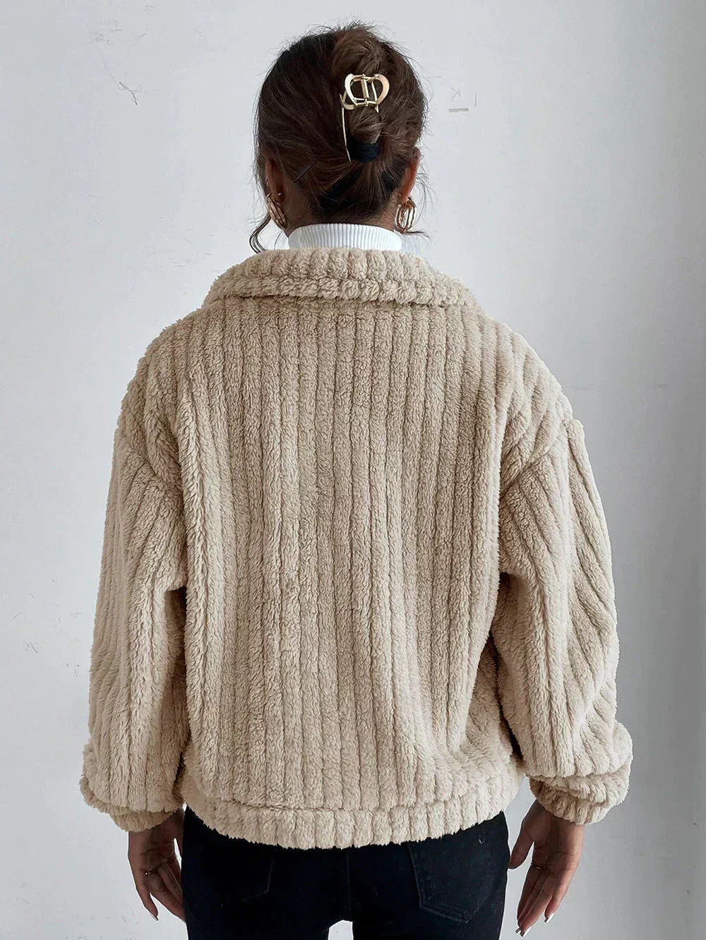 Heidi-Mode | Dicke Plüschjacke für Frauen - Image 5