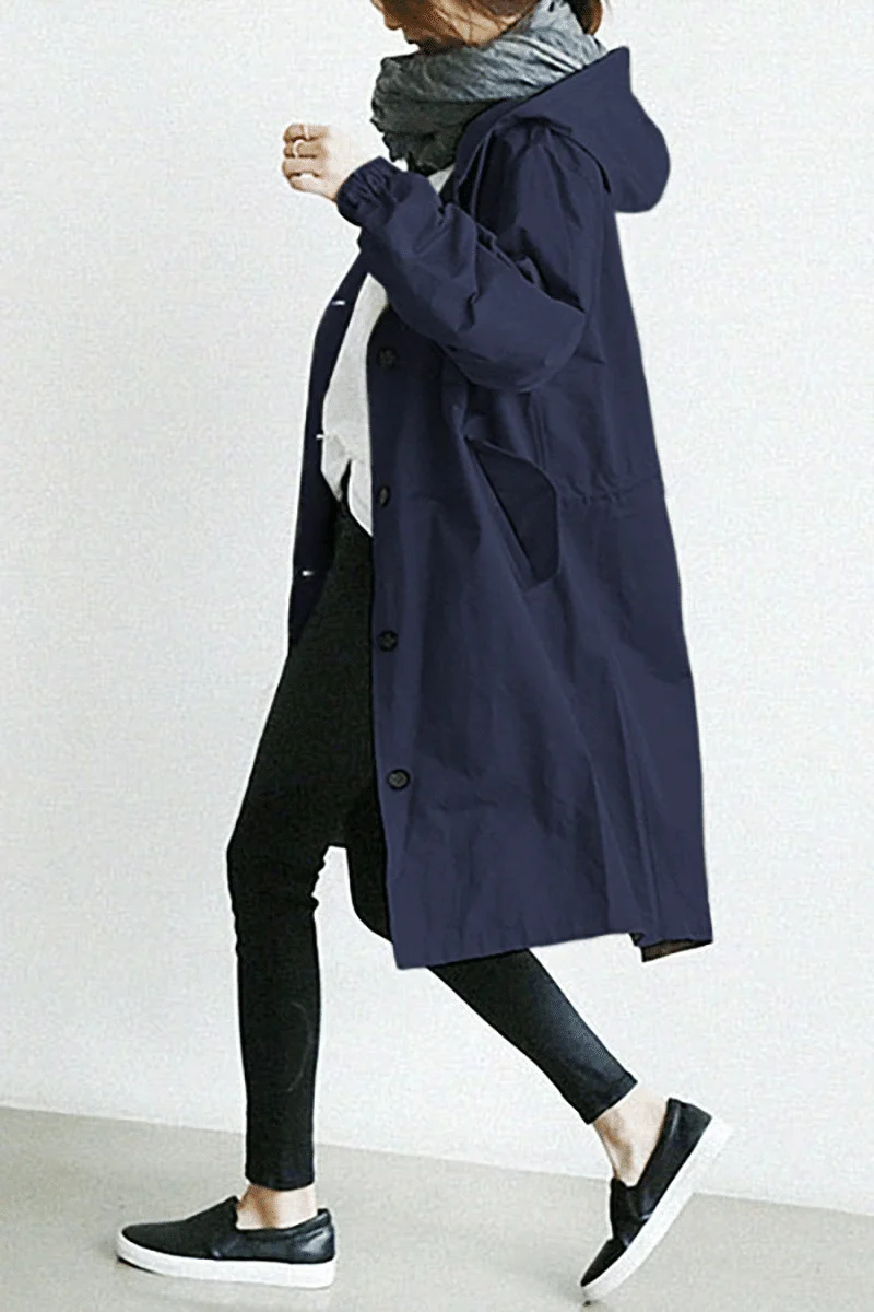 Heidi-Mode | Die Windjacke mit Knöpfen und Kapuze für Damen - Image 4