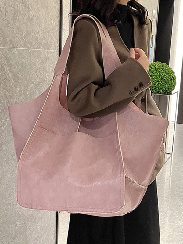 Heidi-Mode | Einfach Große Tasche Weiches Leder Große Kapazität Ein Schulter Tragbare Tote Tasche - Image 30