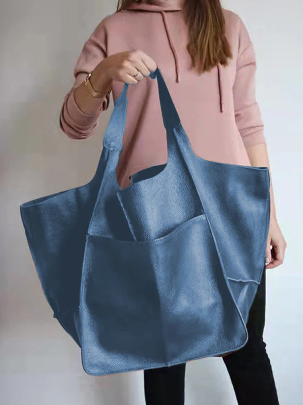 Heidi-Mode | Einfach Große Tasche Weiches Leder Große Kapazität Ein Schulter Tragbare Tote Tasche - Image 36