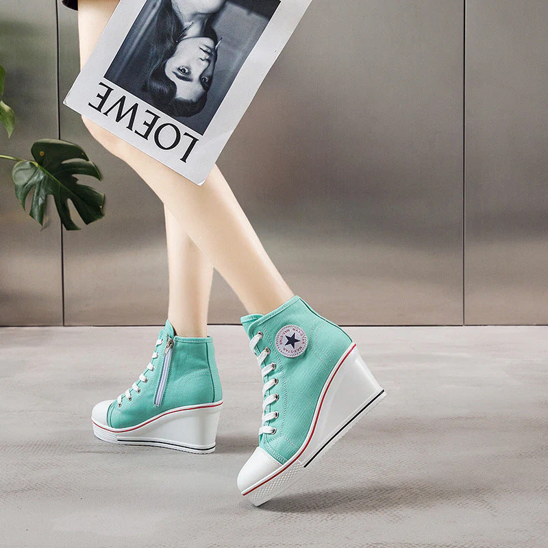 Heidi-Mode | Einfache Canvas Stiefeletten mit Liebesmotiv - Image 18