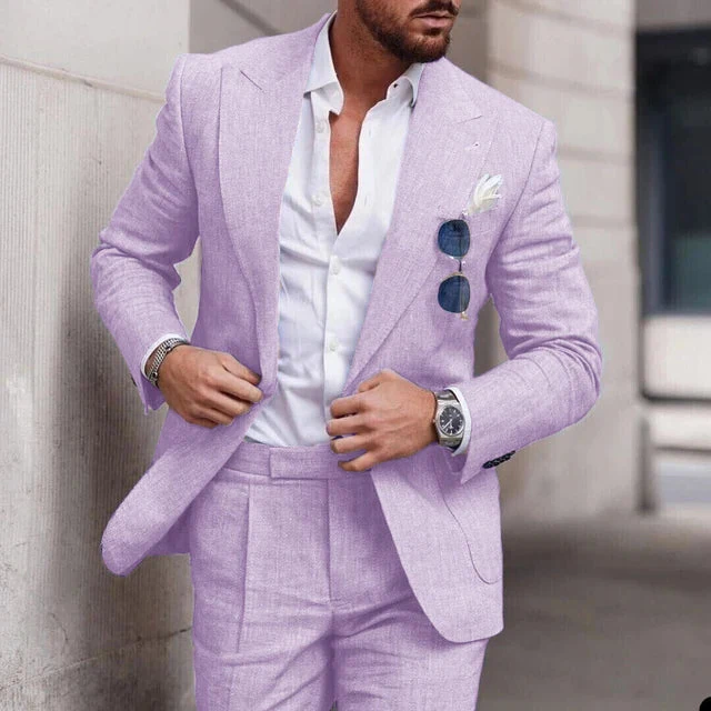 Heidi-Mode | Einfacher Business Blazer und Hose Satz für Herren - Image 10