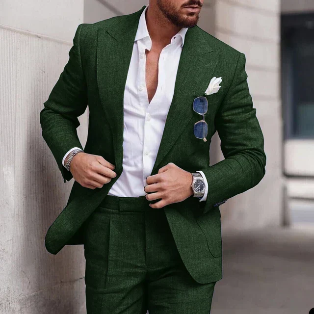 Heidi-Mode | Einfacher Business Blazer und Hose Satz für Herren - Image 18
