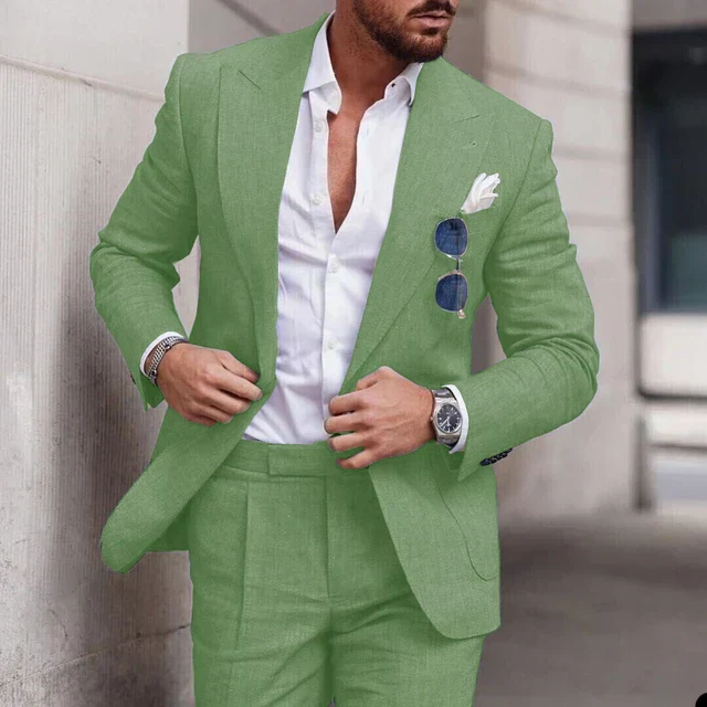 Heidi-Mode | Einfacher Business Blazer und Hose Satz für Herren - Image 19