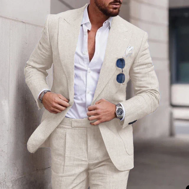 Heidi-Mode | Einfacher Business Blazer und Hose Satz für Herren - Image 5