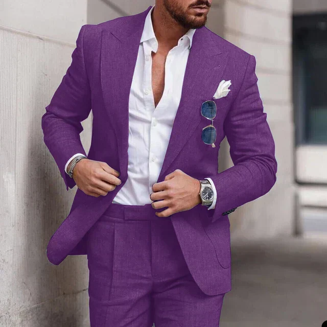Heidi-Mode | Einfacher Business Blazer und Hose Satz für Herren - Image 9