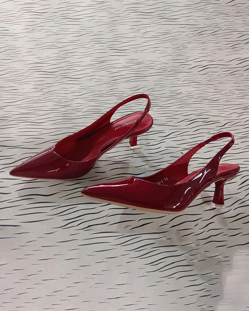 Heidi-Mode | Einfarbige, Temperamentvolle High Heels mit Spitzer Zehenpartie - Image 11