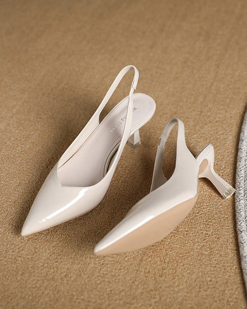 Heidi-Mode | Einfarbige, Temperamentvolle High Heels mit Spitzer Zehenpartie - Image 4