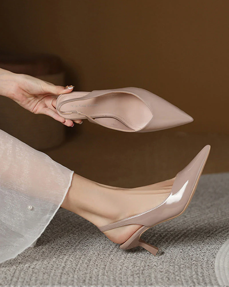 Heidi-Mode | Einfarbige, Temperamentvolle High Heels mit Spitzer Zehenpartie - Image 9