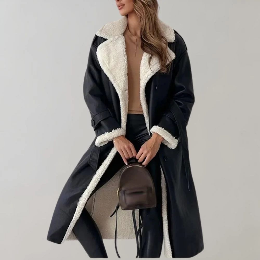 Heidi-Mode | Einreihiger Wintermantel Aus Weichem Leder - Image 2