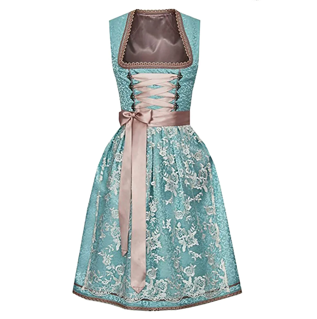 Heidi-Mode | Einzigartiges Traditionelles Frauenkostüm mit Schürze und Bluse - Image 3