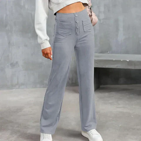 Heidi-Mode | Elastische Freizeithosen mit Hoher Taille Fur Damen - Image 2