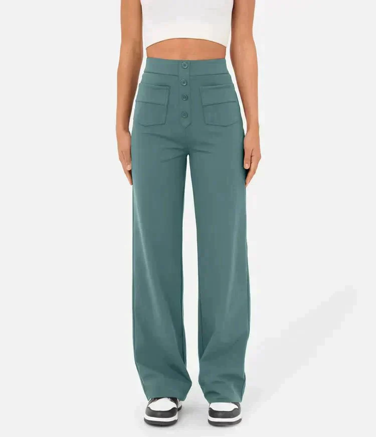 Heidi-Mode | Elastische Freizeithosen mit Hoher Taille Fur Damen - Image 3