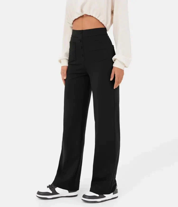 Heidi-Mode | Elastische Freizeithosen mit Hoher Taille Fur Damen - Image 6