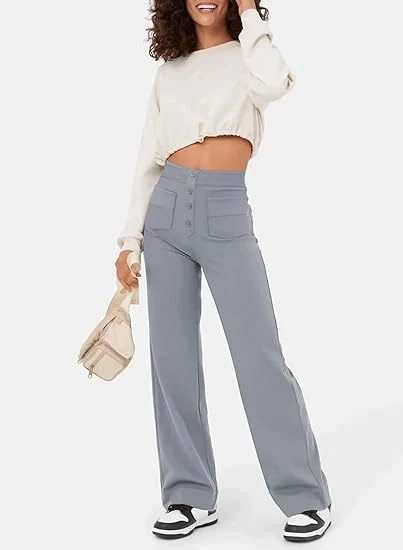 Heidi-Mode | Elastische Freizeithosen mit Hoher Taille Fur Damen - Image 9