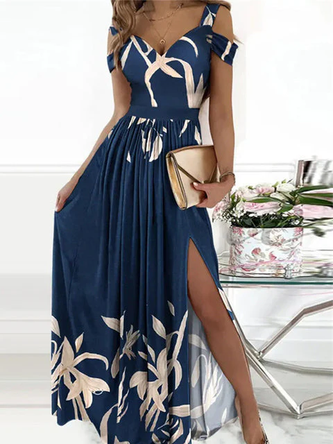Heidi-Mode | Elegantes Off-Shoulder Büro Damen Langes Kleid - Image 10