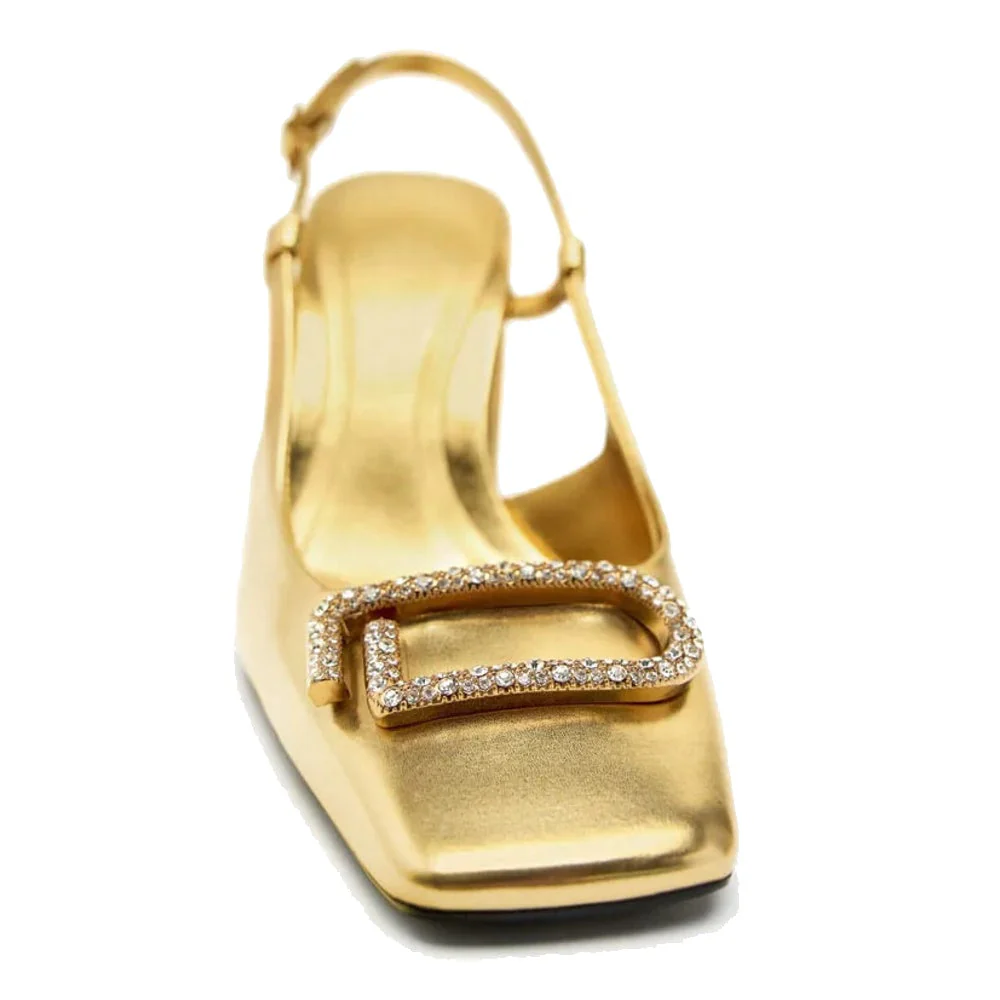 Heidi-Mode | Elegante Damen Sling Back Schuhe Moderne Büro High Heels - Image 3