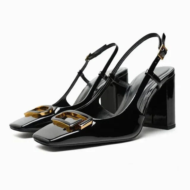 Heidi-Mode | Elegante Damen Sling Back Schuhe Moderne Büro High Heels - Image 6