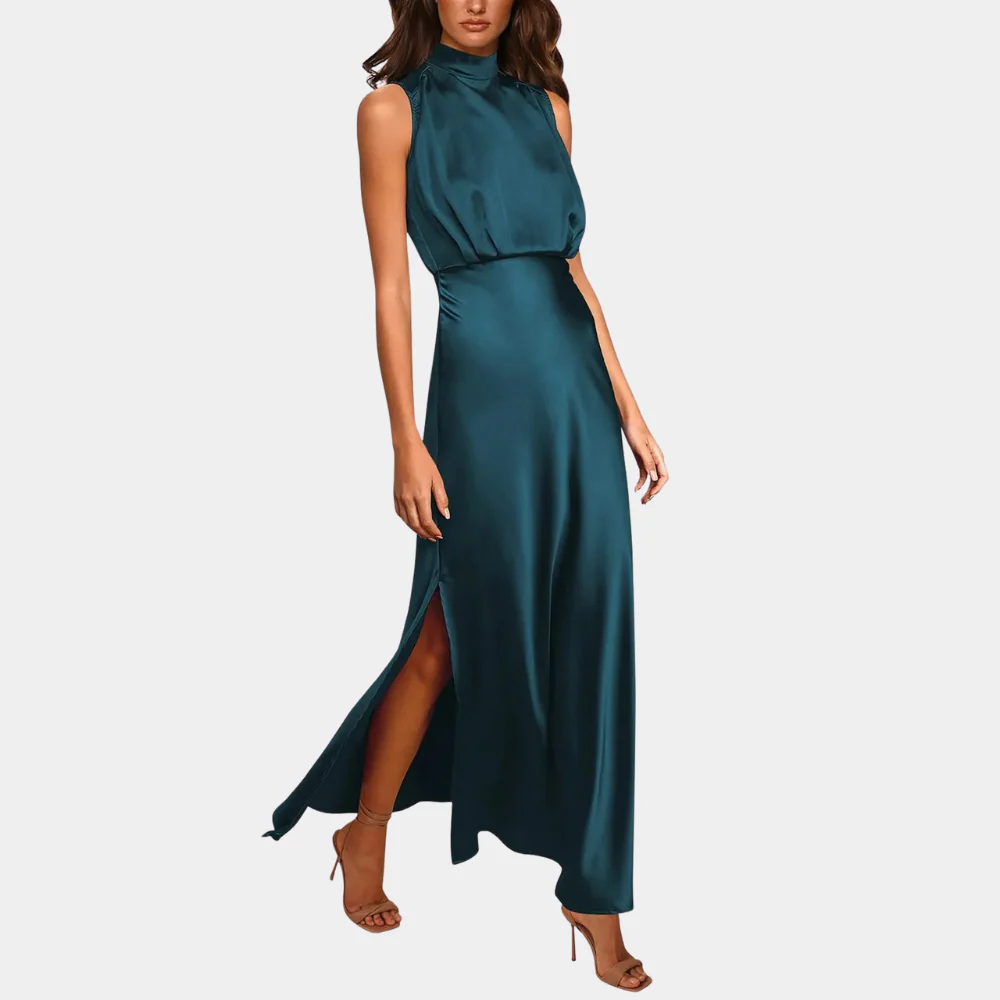 Heidi-Mode | Elegantes Damenkleid mit Schlitz - Image 4