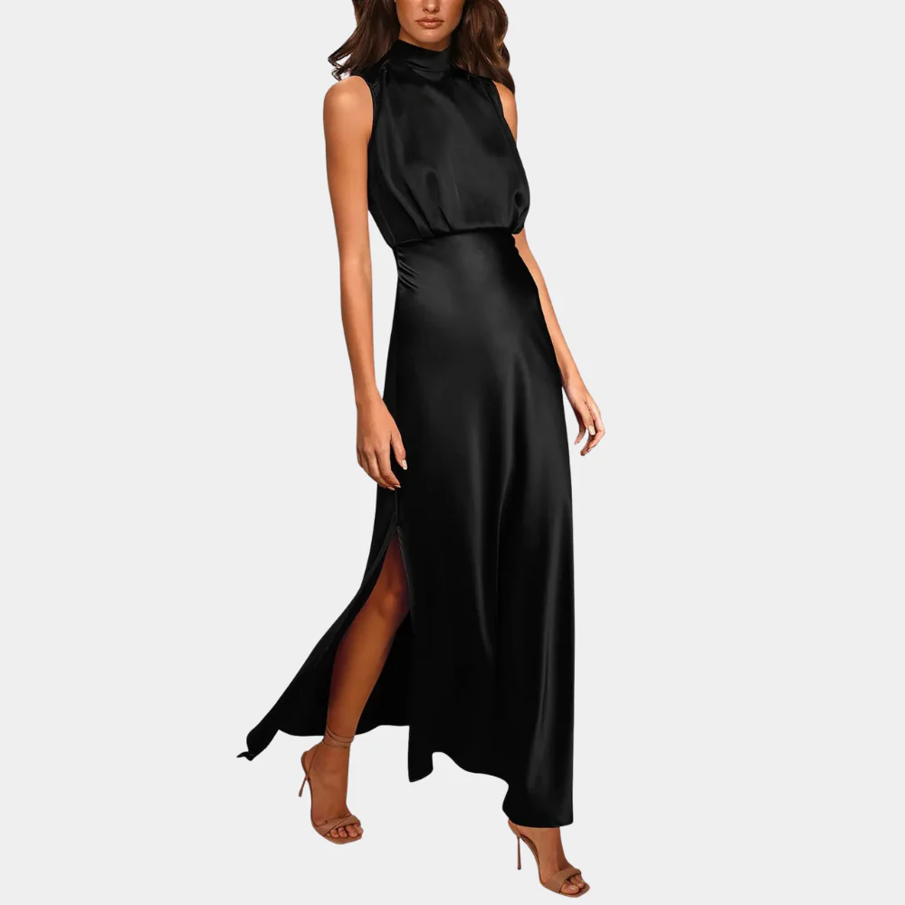 Heidi-Mode | Elegantes Damenkleid mit Schlitz - Image 5