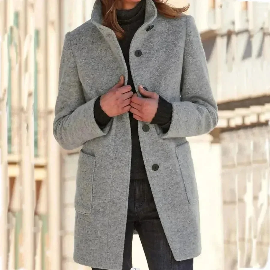 Heidi-Mode | Eleganter einreihiger Damen-Trenchcoat - Image 9