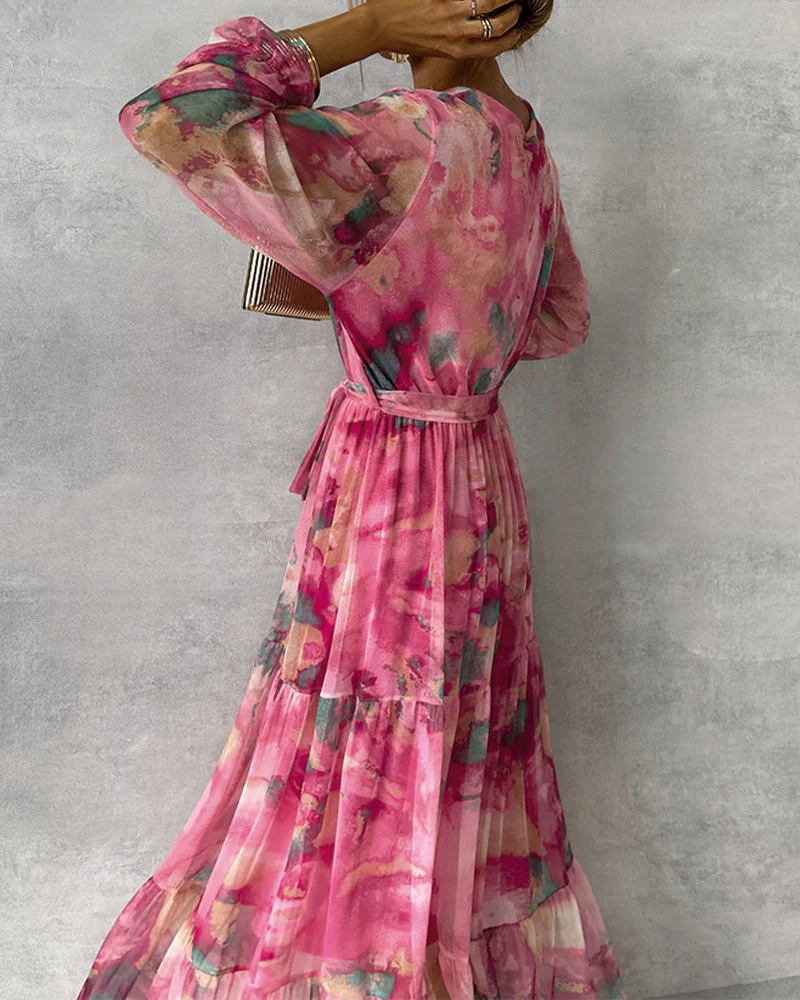 Heidi-Mode | Elegantes Kleid mit Print und Plissiertem Rock - Image 3