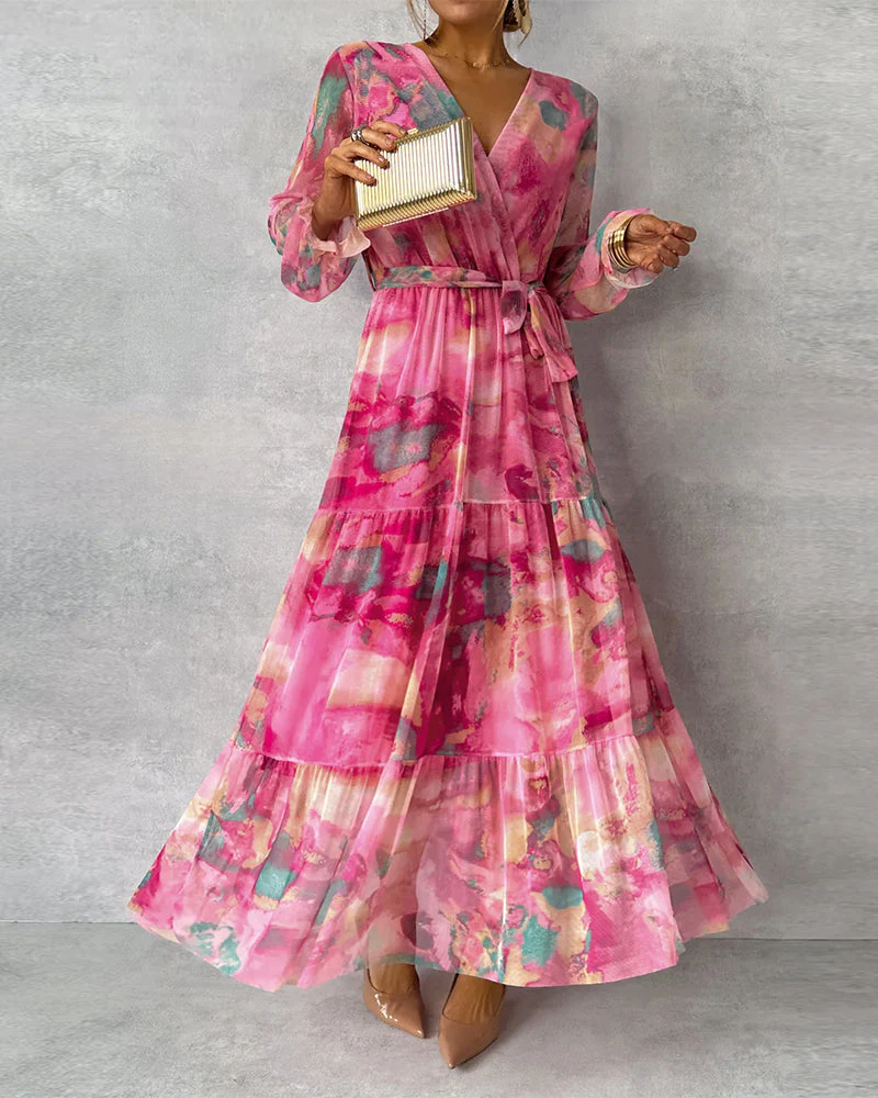 Heidi-Mode | Elegantes Kleid mit Print und Plissiertem Rock - Image 5