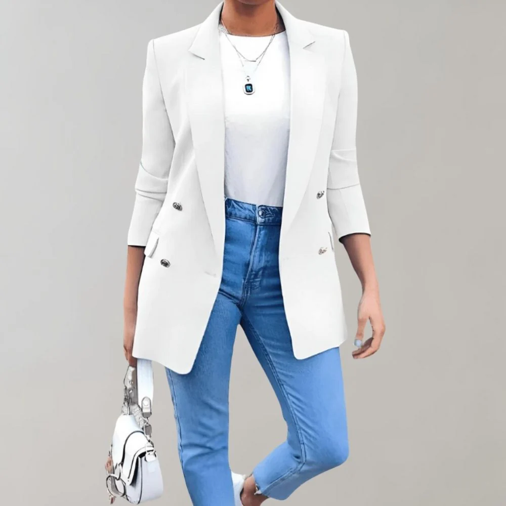 Heidi-Mode | Elegante lange Frühlingsjacke für Frauen - Image 3