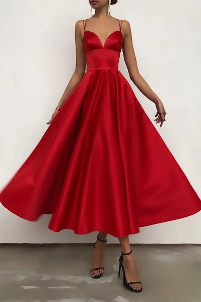 Heidi-Mode | Elegantes Midi-Kleid mit Spaghettiträgern für Besondere Anlässe - Image 2
