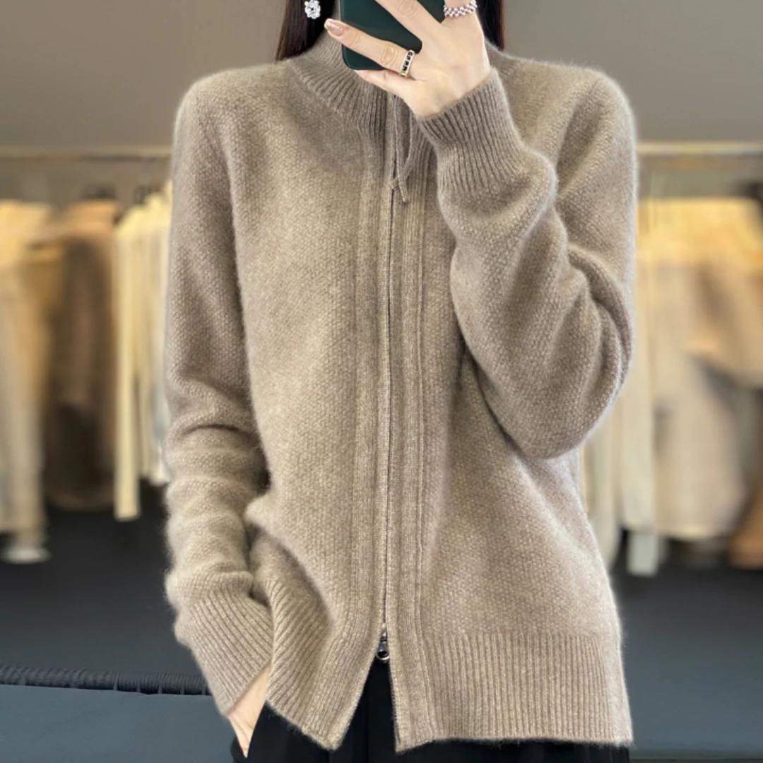 Heidi-Mode | Eleganter und Bequemer Reißverschluss-Cardigan - Image 2