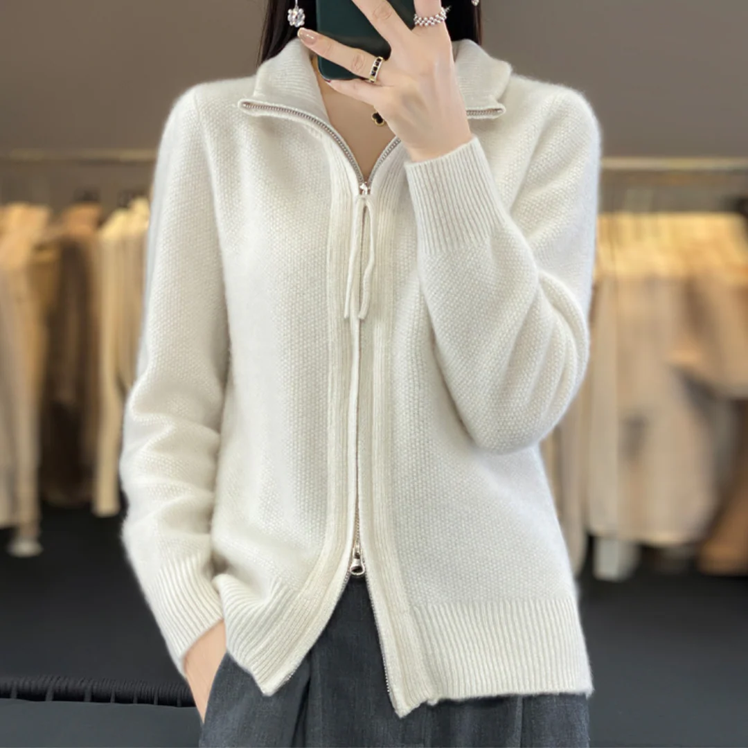 Heidi-Mode | Eleganter und Bequemer Reißverschluss-Cardigan - Image 3