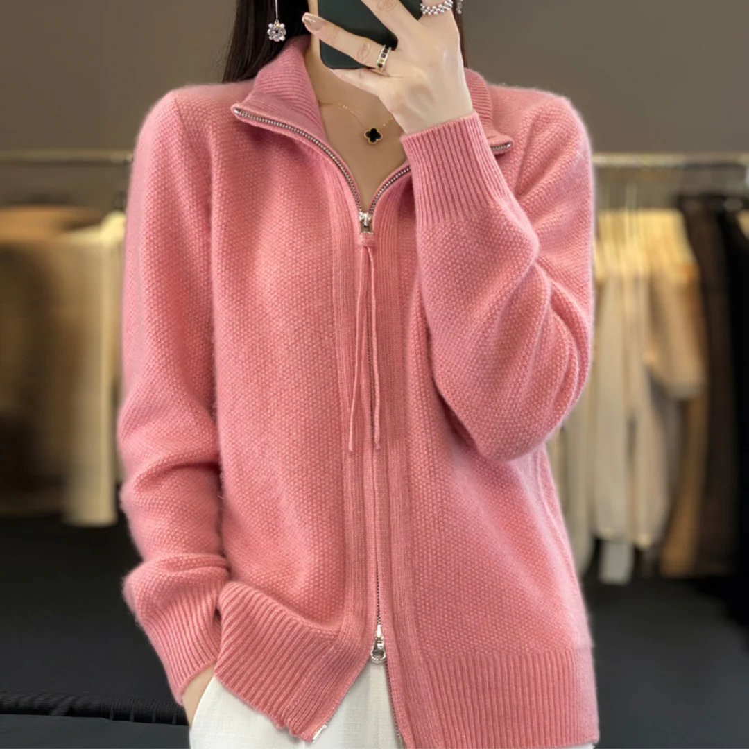 Heidi-Mode | Eleganter und Bequemer Reißverschluss-Cardigan - Image 6