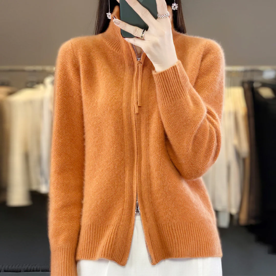 Heidi-Mode | Eleganter und Bequemer Reißverschluss-Cardigan - Image 7