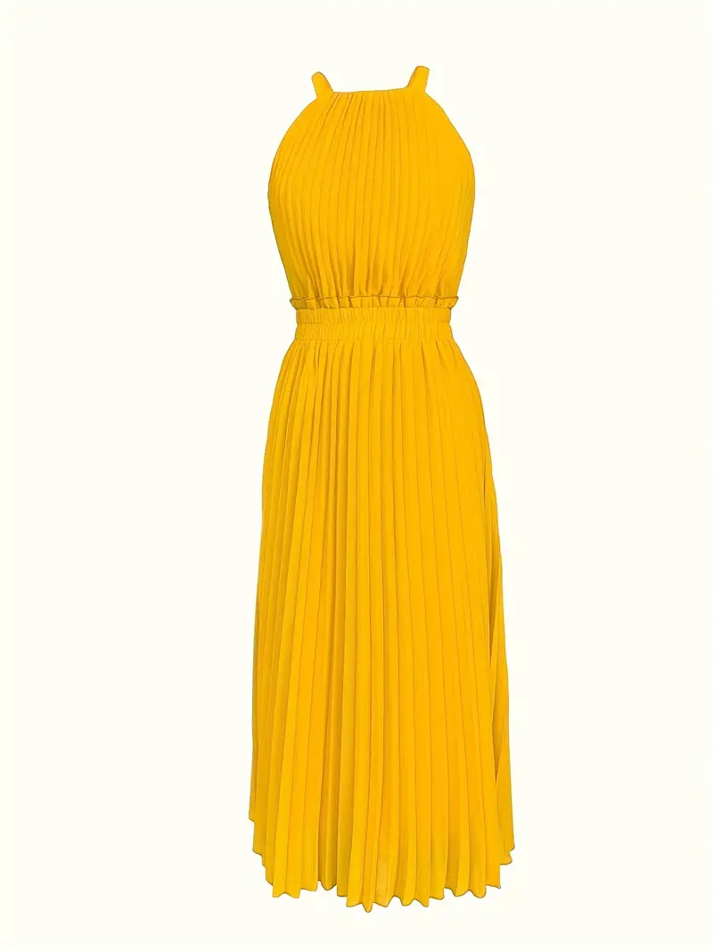 Heidi-Mode | Elegantes X-Sommer Midikleid mit Rundhalsausschnitt und Gesch Gathered Taille - Image 5