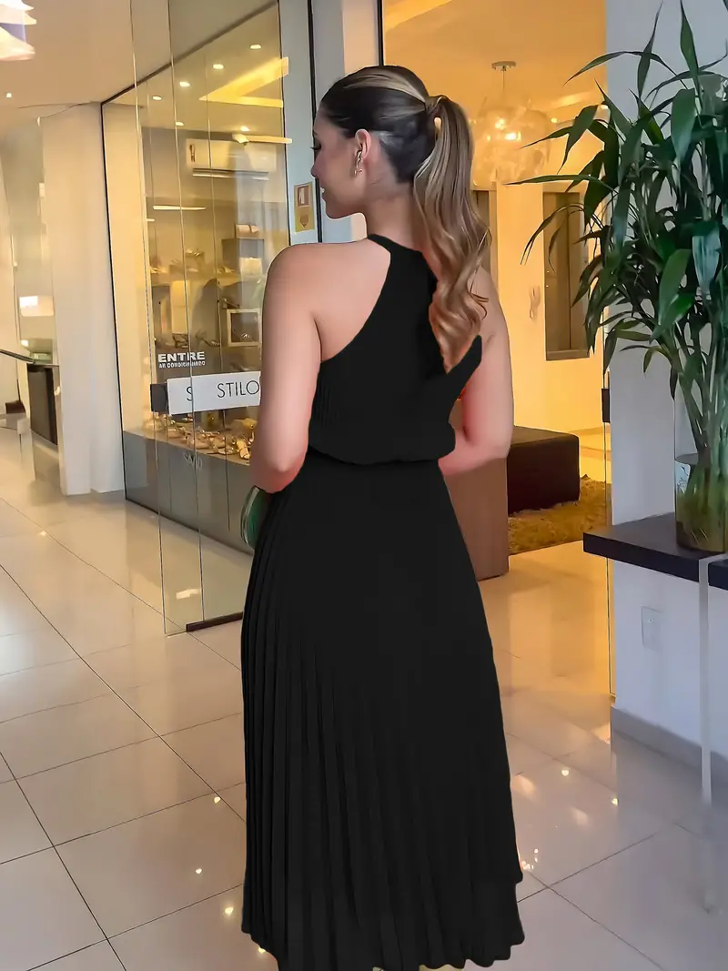 Heidi-Mode | Elegantes X-Sommer Midikleid mit Rundhalsausschnitt und Gesch Gathered Taille - Image 8