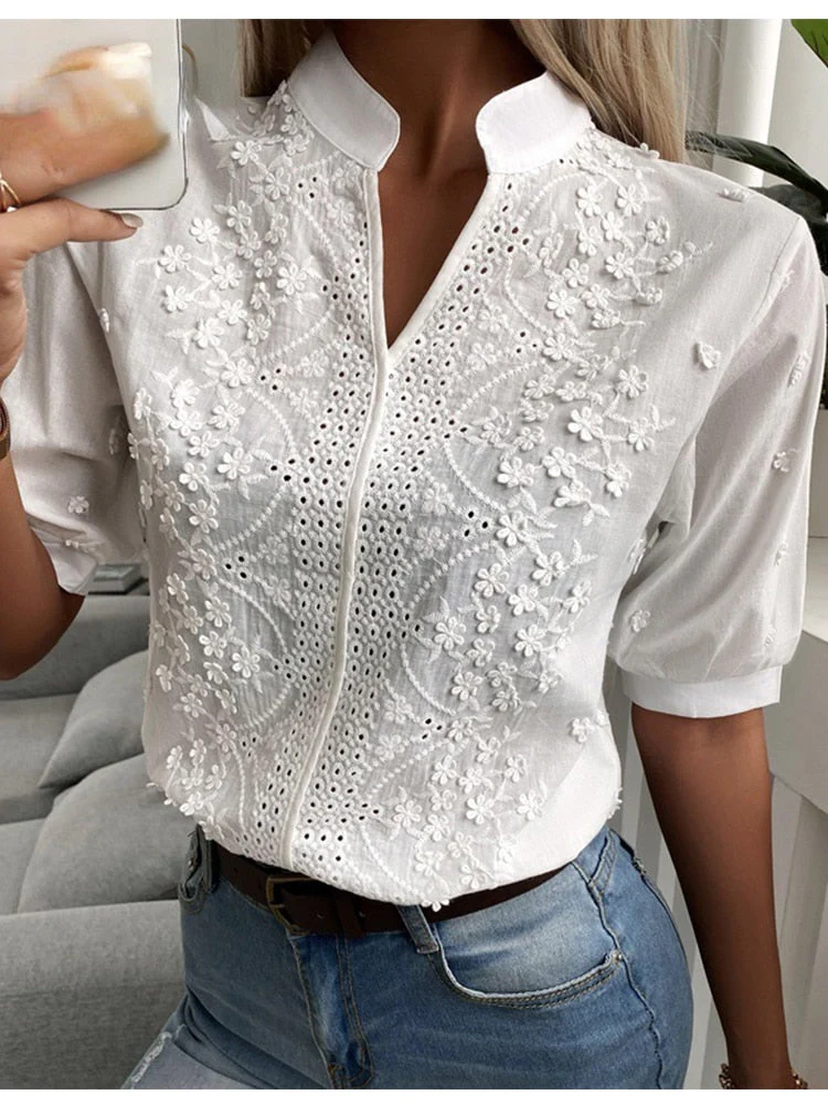 Heidi-Mode | Elegante Baumwollbluse für Damen - Image 3