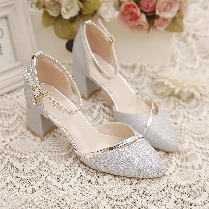 Heidi-Mode | Elegante Blockabsatzschuhe für Frauen Knöchelriemen - Image 2
