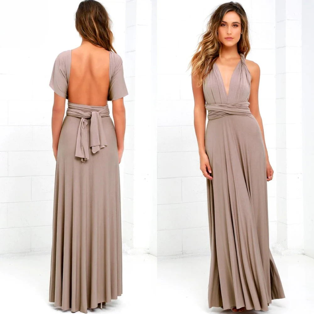 Heidi-Mode | Elegante Damen Infinity Kleid Schickes Wickel Sommerkleid - Image 3