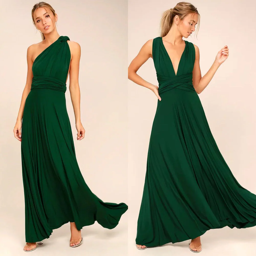 Heidi-Mode | Elegante Damen Infinity Kleid Schickes Wickel Sommerkleid - Image 6