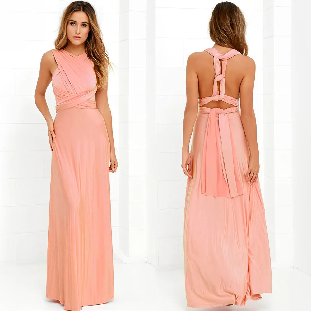 Heidi-Mode | Elegante Damen Infinity Kleid Schickes Wickel Sommerkleid - Image 9
