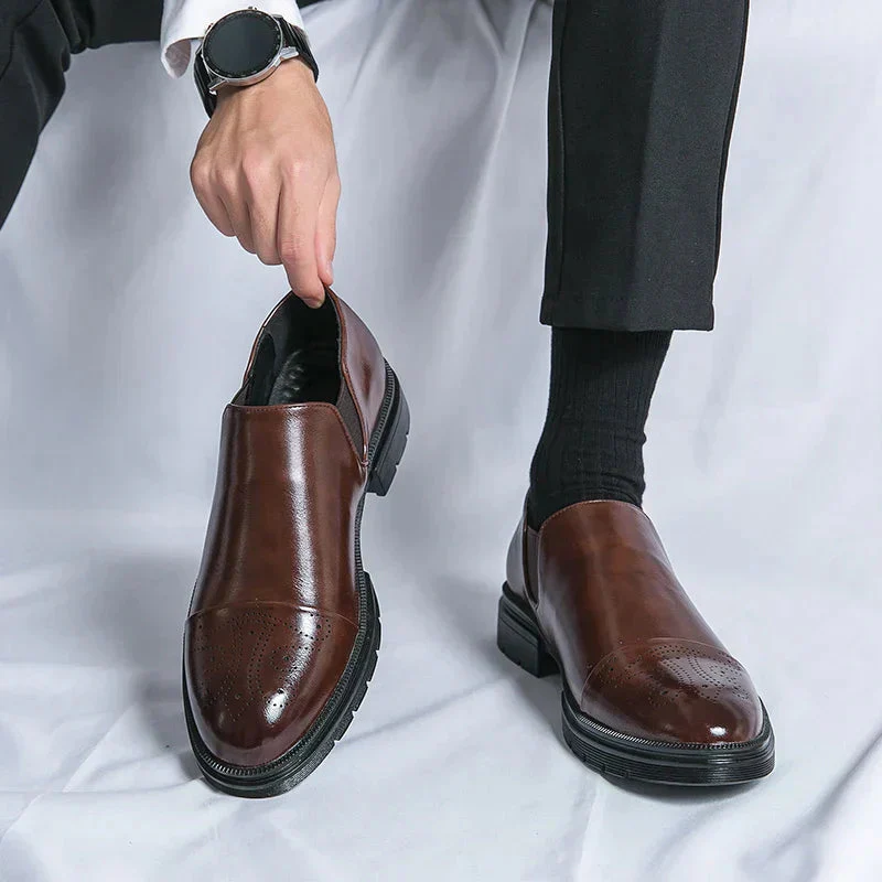 Heidi-Mode | Elegante Herrenschuhe Klassische Slipper Anzugschuhe mit Eleganter Verarbeitung - Image 5