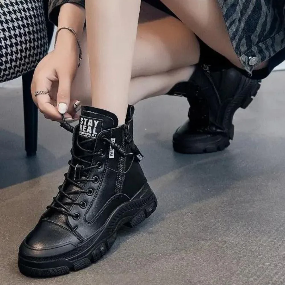 Heidi-Mode | Elegante High-Top-Sneakerstiefel mit Reißverschluss - Image 14