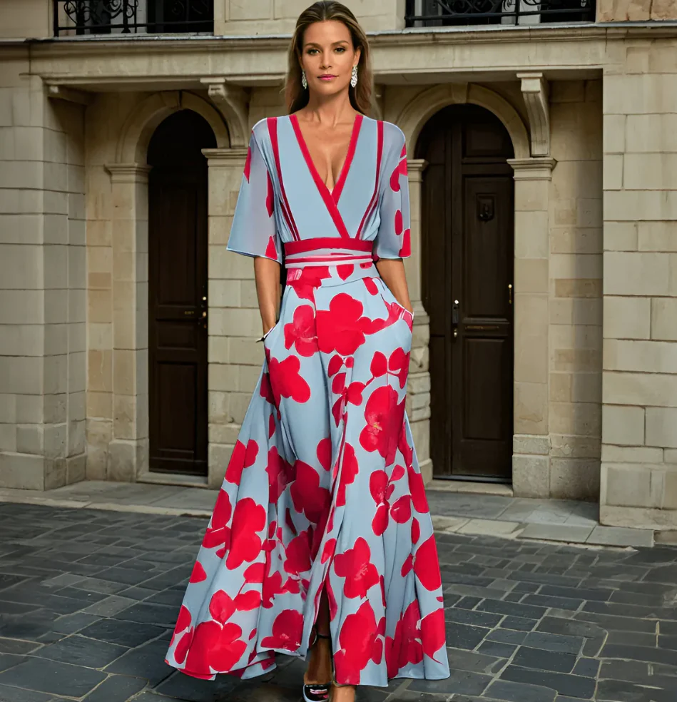 Heidi-Mode | Elegantes Kleid mit Blumenmuster - Image 2