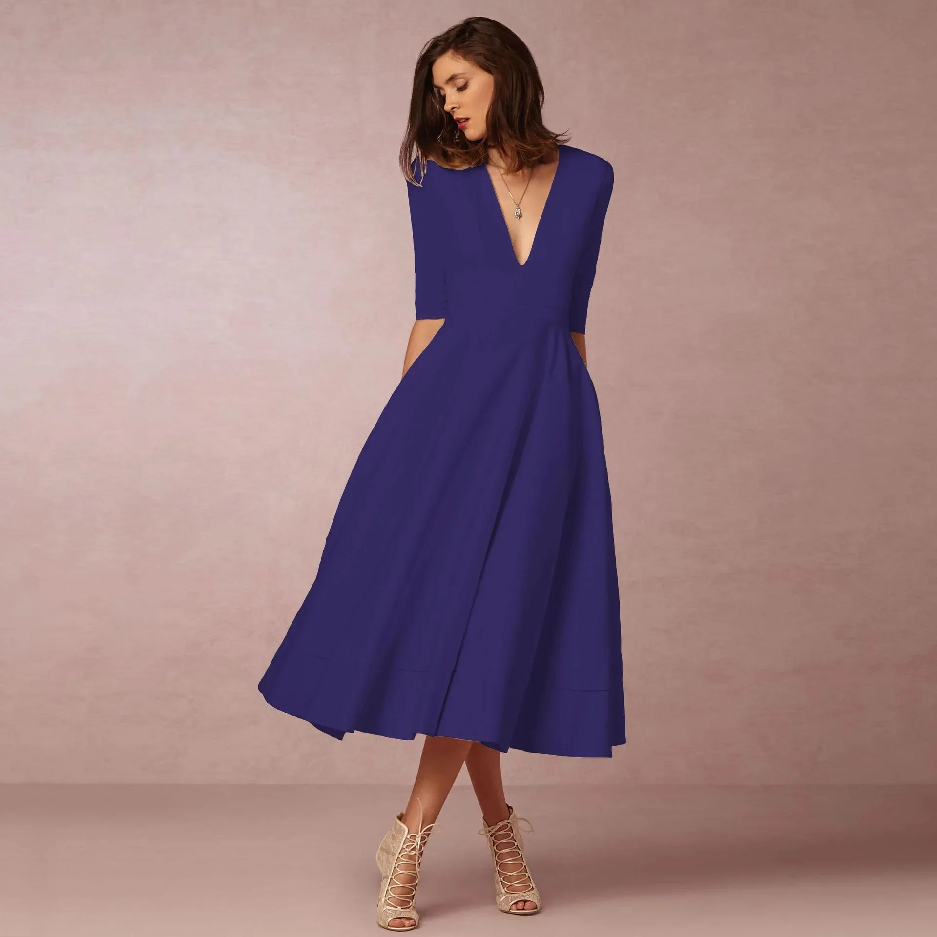 Heidi-Mode | Elegante Lange Damenkleid - Image 2